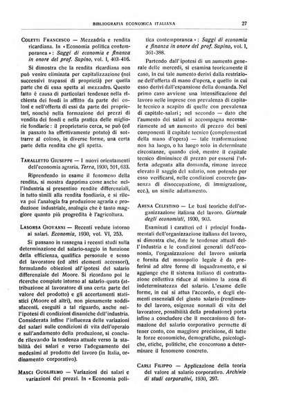 Giornale degli economisti e rivista di statistica