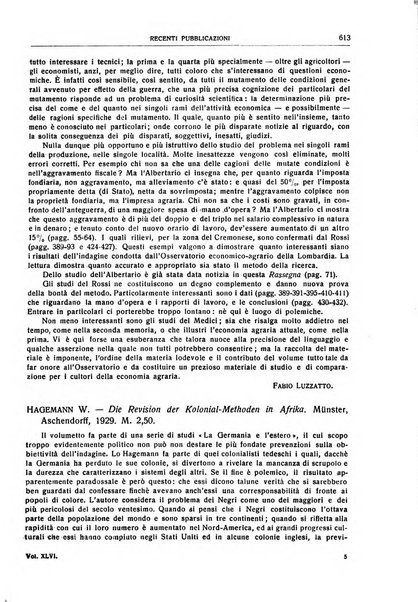 Giornale degli economisti e rivista di statistica