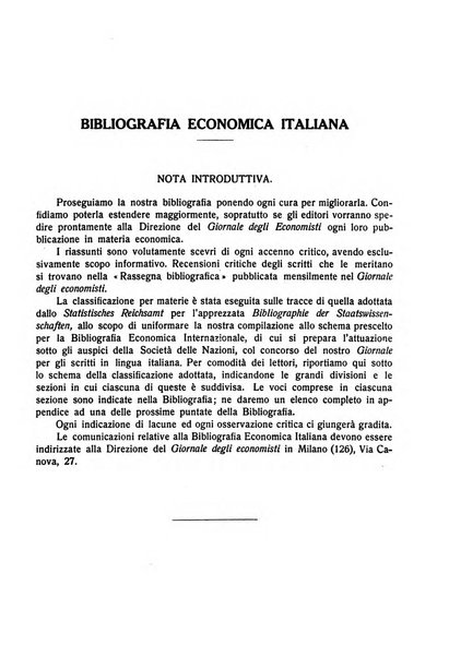 Giornale degli economisti e rivista di statistica