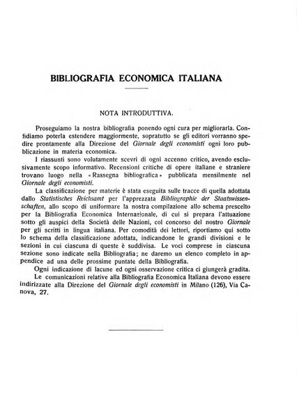 Giornale degli economisti e rivista di statistica