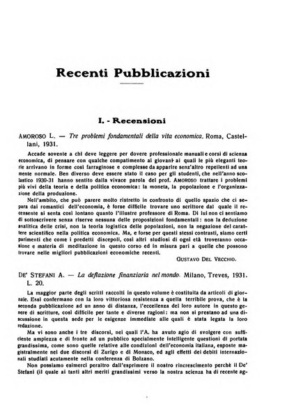 Giornale degli economisti e rivista di statistica