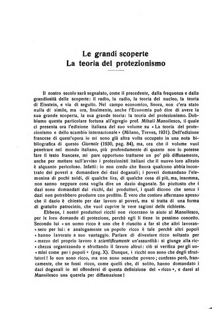 Giornale degli economisti e rivista di statistica