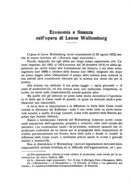 Giornale degli economisti e rivista di statistica