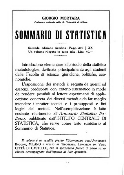 Giornale degli economisti e rivista di statistica