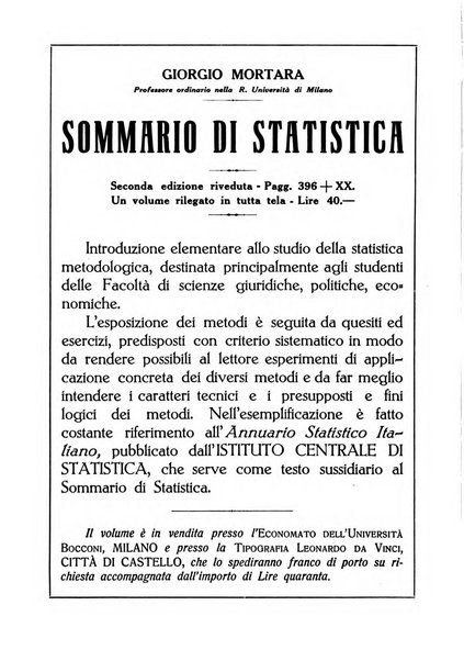 Giornale degli economisti e rivista di statistica