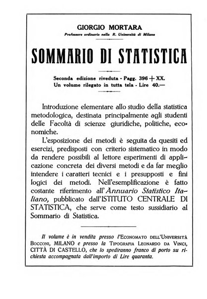 Giornale degli economisti e rivista di statistica