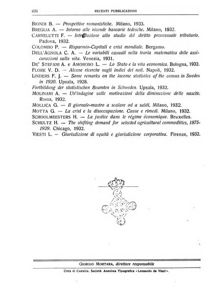 Giornale degli economisti e rivista di statistica