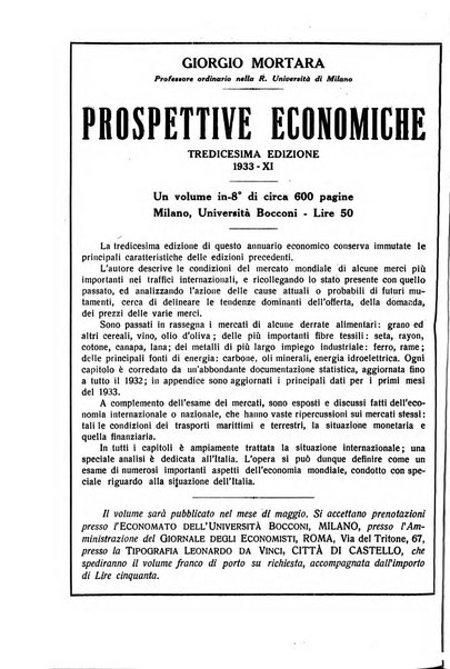 Giornale degli economisti e rivista di statistica