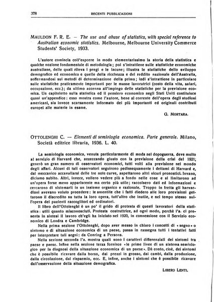 Giornale degli economisti e rivista di statistica