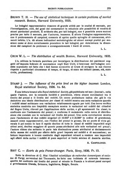 Giornale degli economisti e rivista di statistica