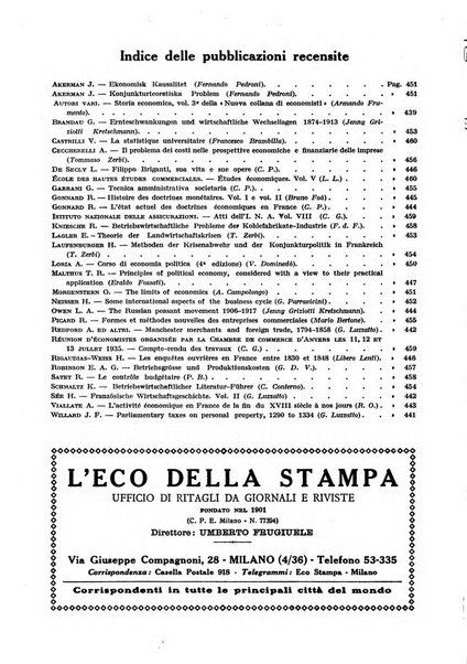 Giornale degli economisti e rivista di statistica