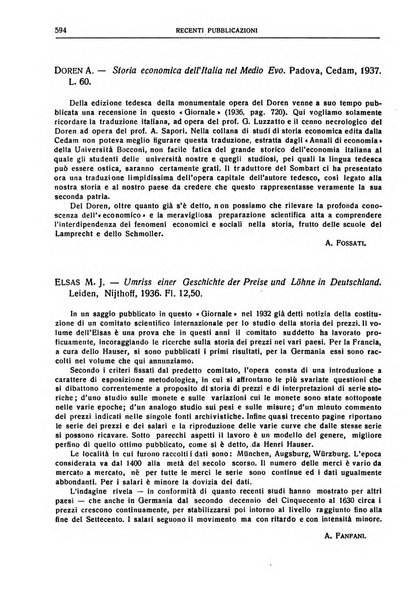 Giornale degli economisti e rivista di statistica