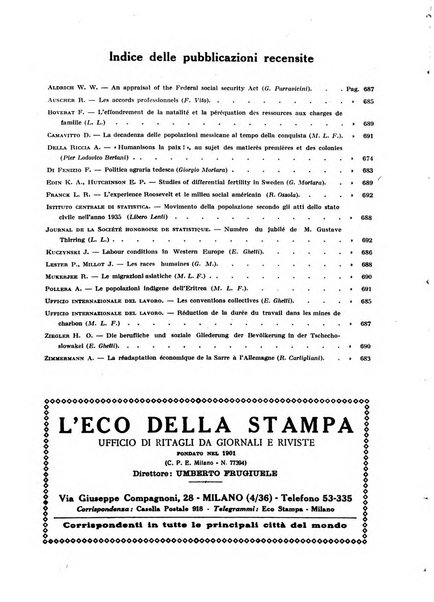 Giornale degli economisti e rivista di statistica