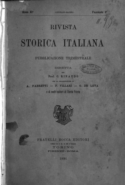 Rivista storica italiana