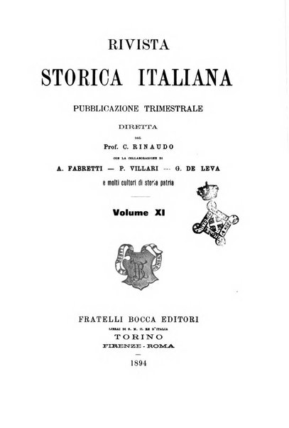 Rivista storica italiana