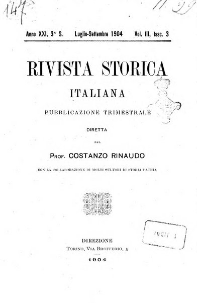 Rivista storica italiana