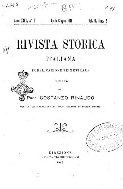 Rivista storica italiana