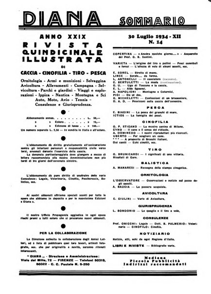 Diana rivista venatoria quindicinale