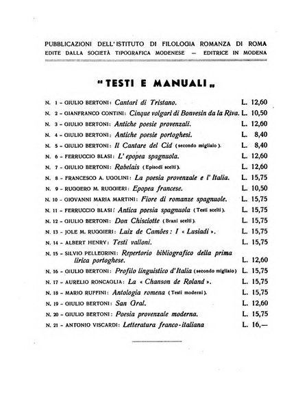 Cultura neolatina bollettino dell'Istituto di filologia romanza dell'Università di Roma