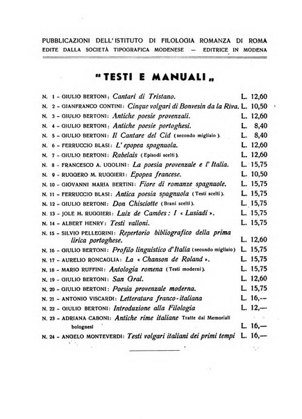 Cultura neolatina bollettino dell'Istituto di filologia romanza dell'Università di Roma