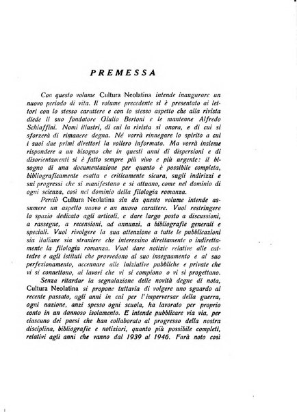 Cultura neolatina bollettino dell'Istituto di filologia romanza dell'Università di Roma