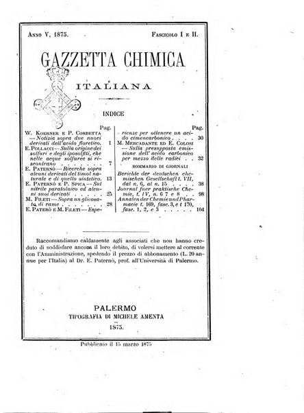 Gazzetta chimica italiana