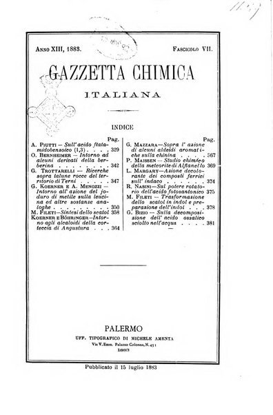 Gazzetta chimica italiana