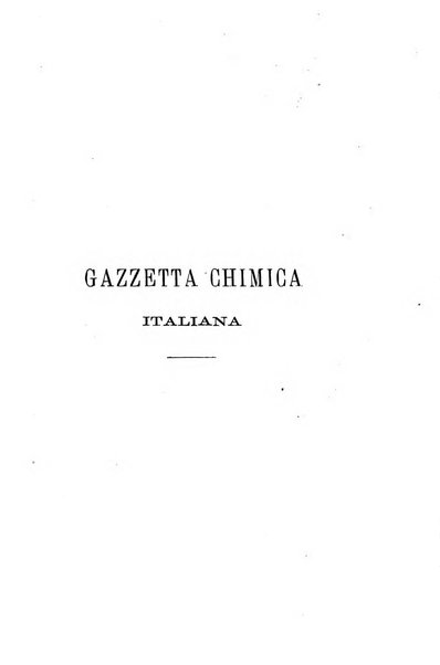 Gazzetta chimica italiana