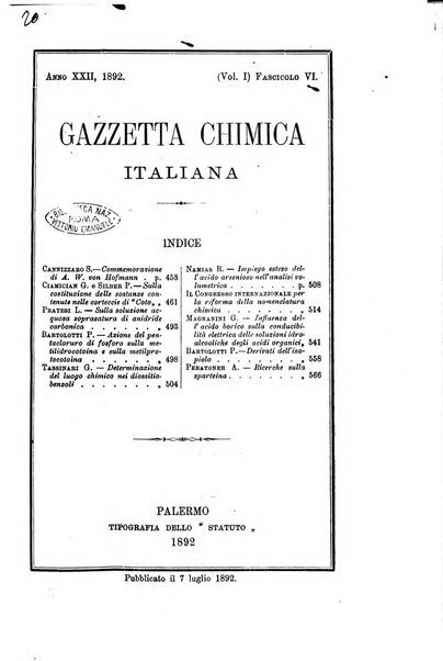 Gazzetta chimica italiana