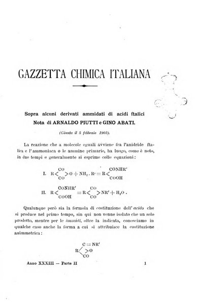 Gazzetta chimica italiana