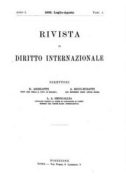 Rivista di diritto internazionale