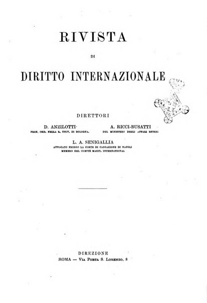 Rivista di diritto internazionale