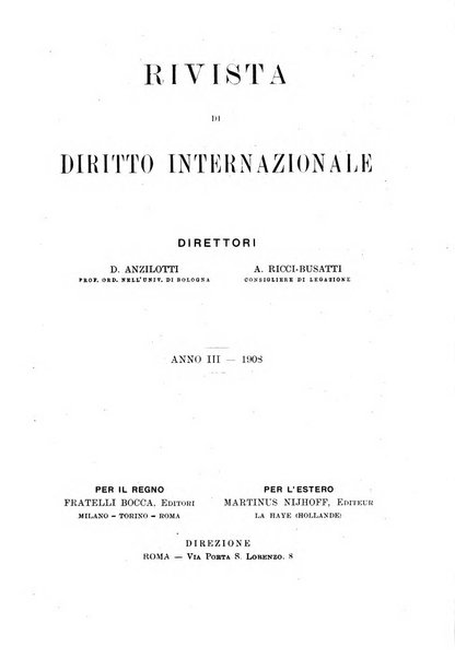 Rivista di diritto internazionale