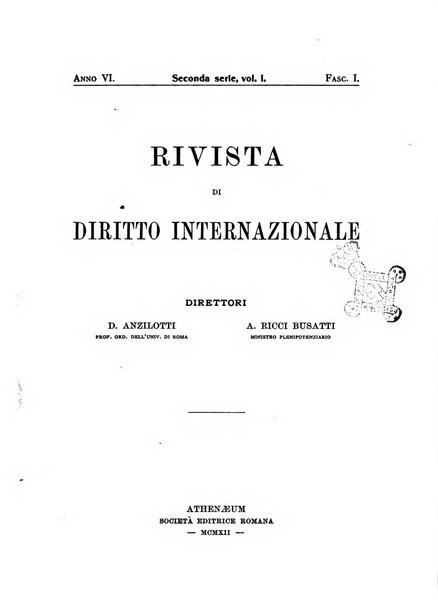 Rivista di diritto internazionale