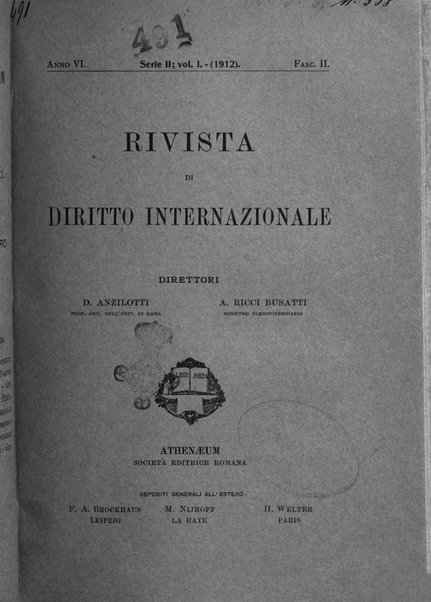 Rivista di diritto internazionale