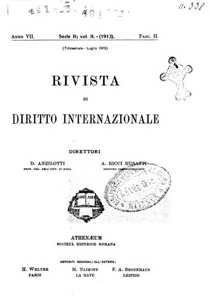 Rivista di diritto internazionale