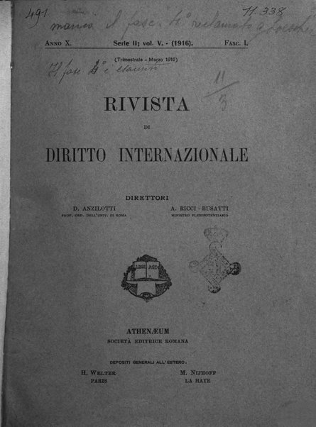 Rivista di diritto internazionale