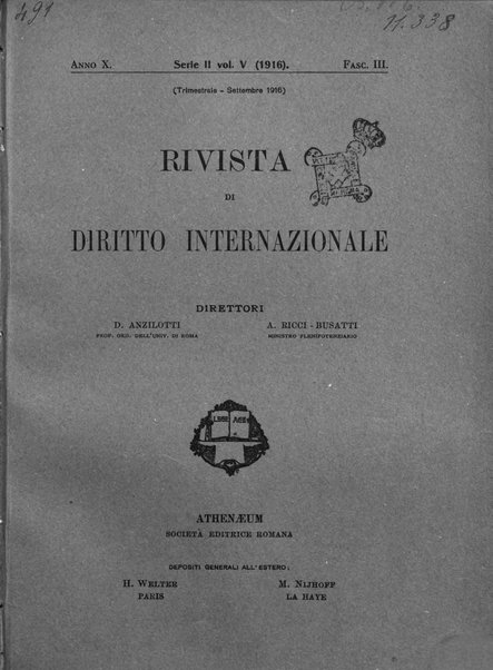 Rivista di diritto internazionale