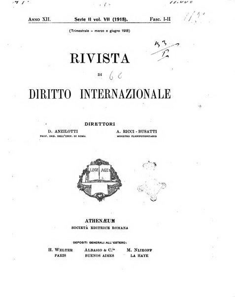 Rivista di diritto internazionale