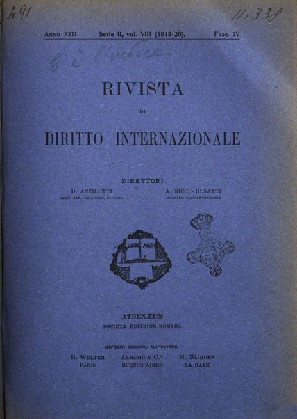 Rivista di diritto internazionale