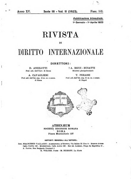 Rivista di diritto internazionale