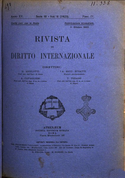 Rivista di diritto internazionale