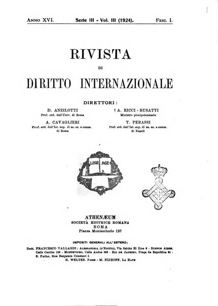 Rivista di diritto internazionale