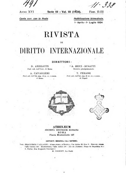 Rivista di diritto internazionale