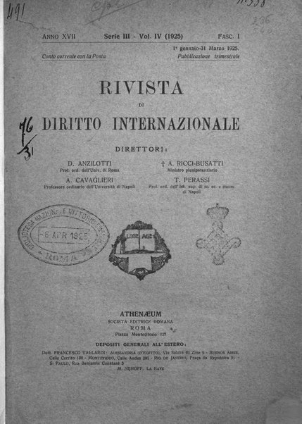 Rivista di diritto internazionale