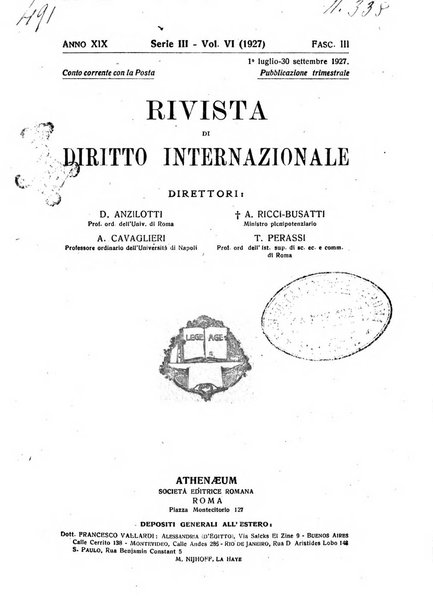 Rivista di diritto internazionale