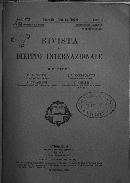 Rivista di diritto internazionale