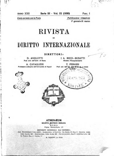 Rivista di diritto internazionale