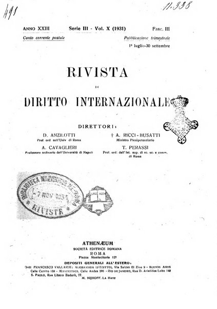 Rivista di diritto internazionale