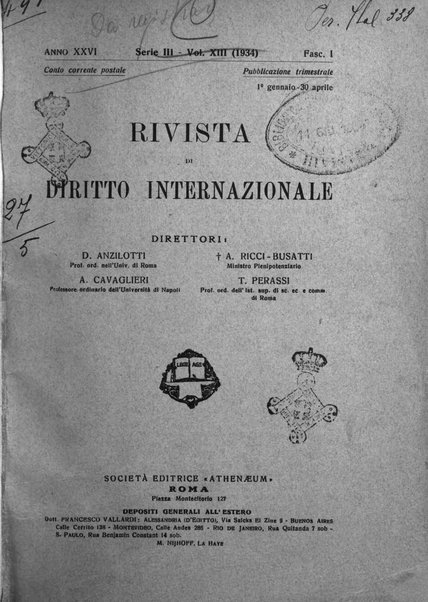 Rivista di diritto internazionale